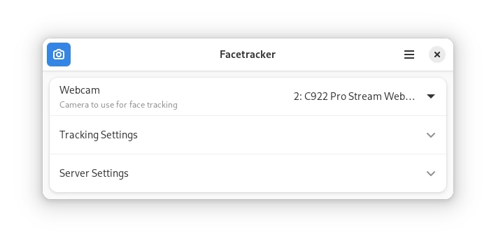 Facetracker Main Window